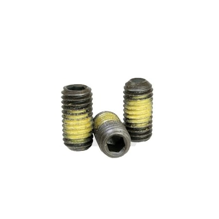 Newport Fasteners Nylon Patch Socket Set Screws Cup Point, 7/8-9 x 1", Alloy Steel, Black Oxide, Hex Socket , 25PK 779587-25